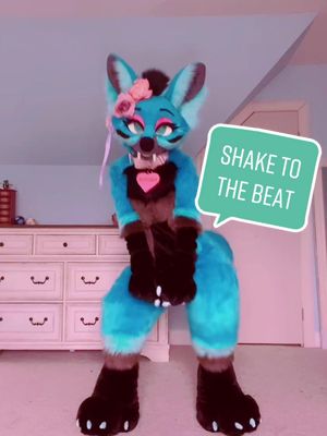 A post by @the_grinsome on TikTok caption: Shake to the beat! #furry #furryfandom #fyp #foryou #furriesoftiktok #furrytiktok