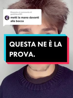 A post by @lorenzomaraga on TikTok caption: Rispondi a @gosthface391  VE L’AVEVO DETTO CHE NON ERA UN EFFETTO.