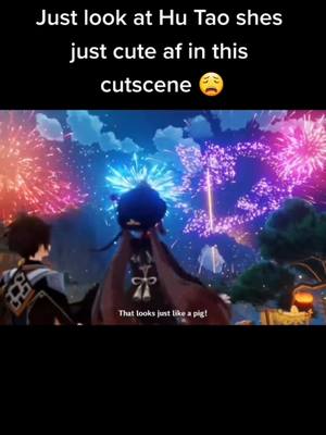 A post by @foxaedits on TikTok caption: Cette scène✨😭#nouvel an chinois #Foryou #zongligenshin #hutaogenshinimpact #GenshinImpact #2.4#🧧#idée #hutao #CapCut #