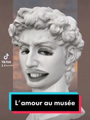 A post by @jayrld10 on TikTok caption: Ça drague fort au musée #pourtoi #foryou #musee #art #monalisa #humour