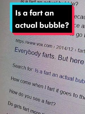 A post by @danderssmash on TikTok caption: Is a fart an actual bubble? #fart #bubble #fyp #foryou #foryoupage