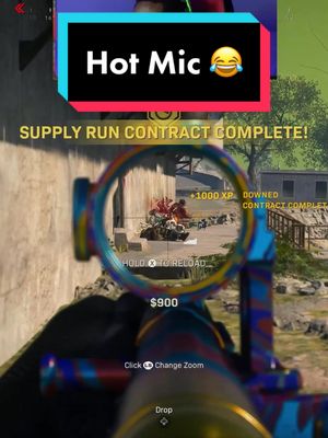 A post by @warzonegamingyt on TikTok caption: Gotta love warzone Hot Mics 😂😂 #callofduty #fyp #warzone #rebirth #callofdutywarzone #hotmic #funny #hotmicswarzone #rage #unshadowbanme