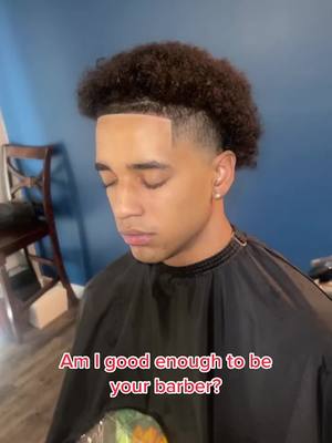 A post by @jermainemorris2 on TikTok caption: Am I???💈🤔#DisneyPlusVoices #barber