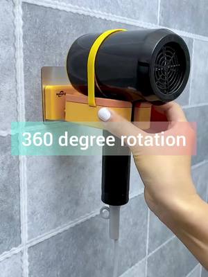 A post by @homeinhub on TikTok caption: #goodstuff #lifehacks #hairdryer #hair #rotation #homeinhub #homegoods #room #homeimprovement #fpy