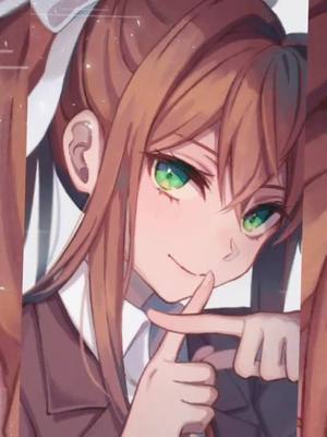 A post by @everlote on TikTok caption: #ddlc#докидоки#моника#justmonica