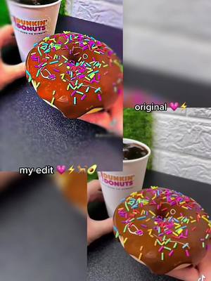 A post by @this_is_for_you_and_me on TikTok caption: Dunkin’ Donuts 💗⚡️🐕🛍🥑 #myesditvsoriginal #viral #fyyy #preppy #this_is_for_you_and_me #foryoupage?