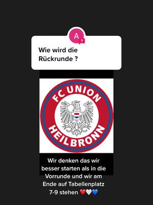 A post by @fcunionheilbronn on TikTok caption: #antwort auf @angelahietzker