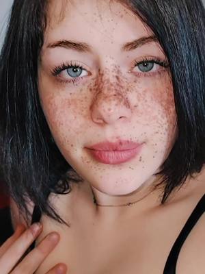 A post by @autumnbremer2 on TikTok caption: I wish I had more prominent freckles 🥺 #blueeyes #whatsupstatus #brandnew #chsnge #freckles #followed