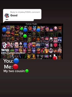 A post by @fivenightsatfreddysfan21 on TikTok caption: Reply to @ninjaboy11354