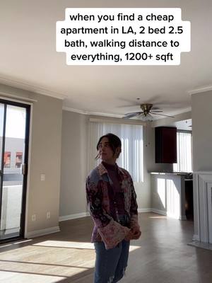 A post by @memollyjackson on TikTok caption: most la thing that has happened to me #fyp #ranking #fashionforyou #la #apartment