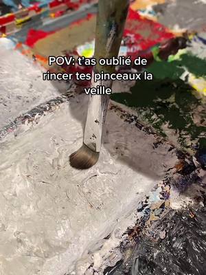 A post by @marzaab on TikTok caption: C’est arrivé aux meilleurs d’entre nous #art #peinture #croustillant #nesquik #asmr