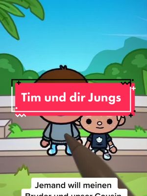 A post by @toca.bocaa180 on TikTok caption: Beschütz ihr einige Leute oft? (Video wurde so nh Fail😭) #foryou #fy #fyp #tocaboca #tim #beschütz #bruder #und #cousin