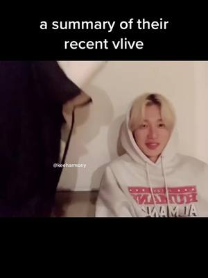 A post by @keeharmony on TikTok caption: THIS VLIVE WAS ICONIC #p1hrmony #theo #keeho #fnc #vlive #kpop #fyp