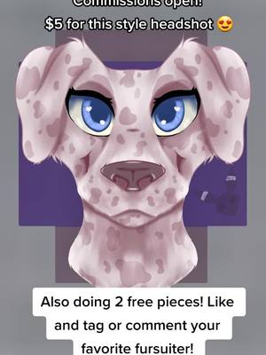 A post by @kailyn.lake on TikTok caption: I'll be picking the winners for the giveaway Friday March 4! Goodluck yall 😘#follow #cute #digitalart #krita #wacom #furryart #dalmation #giveaway