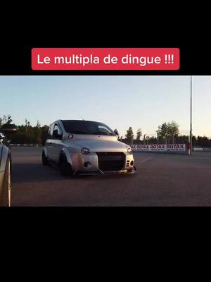 A post by @fastandfurious.fr on TikTok caption: Le multipla de dingue !! #fastandfuriousfr #foryou #xyzbca #fypシ #algorithm #tiktok #multipla #fiat #tuning #mecanique #power