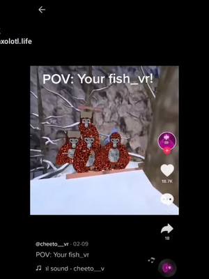 A post by @les_crabe on TikTok caption: I really miss you #fish__vr #fishvr