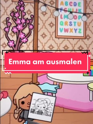 A post by @toca.bocaa180 on TikTok caption: //Emma liebt ausmalen😍// #foryou #tocaboca #emma #ausmalen #selfie #fyp