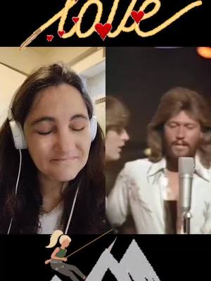 A post by @lizzie.lou.2 on TikTok caption: #duet with @beegeesofficial #fyp #Love  #beegees