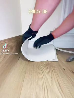 A post by @fancyflooring on TikTok caption: #viral #DIY #construction