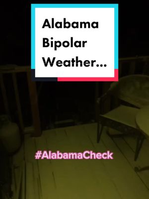 A post by @bartaloe on TikTok caption: 80 degrees this morning, and below 30 now... Good OLE Alabama weather !!#SuntoSnow #CrazyWeather #BipolarWeather #AyyyeLetsGoLetsGrow