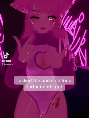 A post by @wave.vr on TikTok caption: #vrchat #vrc #fbt #fullbodytracking #vr #virtualreality #egirl