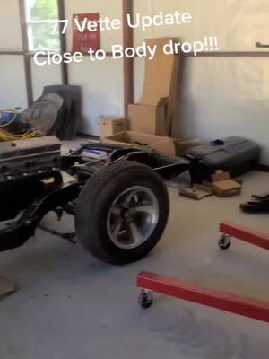 A post by @gary.ds on TikTok caption: 2nd to last video on the 77 before the body reveal! #restoration #chevy #1977 #carcaine #c3 #cartok #fyp #corvette