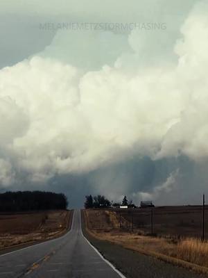 A post by @melaniemetzstormchasing on TikTok caption: #Tornado warned #storms moved through #Iowa this #March. My first chase of the year. 3/5/22.