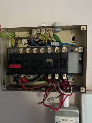 A post by @electricians2 on TikTok caption: A little mains upgrade… #fy #electrician #sparky #sparkylife