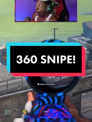 A post by @warzonegamingyt on TikTok caption: 360 snipe off prison #callofduty #warzone #rebirthisland #fyp #trending #trickshot #quickscope #callofdutywarzone #callofdutytrickshot #fazeup