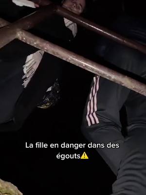 A post by @momoo.elh_spam on TikTok caption: Le bruit de la fille en danger dans les égouts me fait stresser⚠️ #pourtoi #filleendanger #egouts