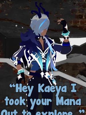 A post by @shadowakva on TikTok caption: oops @abyss_king_kaeya #VRC #fullbody #arksurvivalevolved