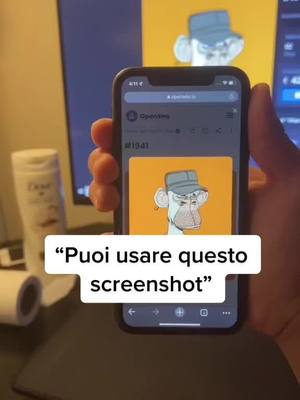 A post by @nftprofeta on TikTok caption: “Puoi usare questo screenshot” 🤔🤔 #nft #nftcommunity #nftprofeta