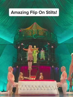 A post by @lbnyfun on TikTok caption: Amazing Flip On Stilts!  They are truly incredible!  #amazing #flips #circus #acrobatics #fyi#fyp#foryou