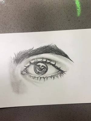 A post by @idrawings0_0 on TikTok caption: Out of 10? be honest … #art #drawing #eyedrawing #HaloSilverTeam #OscarsAtHome #fyp