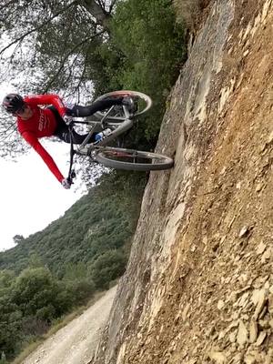 A post by @mathisazzaro on TikTok caption: Wall ride 🦁 #tiktok #wallride #pourtoi #foryou #mtb #mtblife #fastlife