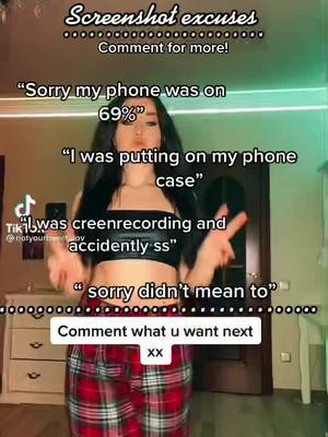 A post by @xx.girl.tips.xx11 on TikTok caption: #screenshotexcuses🤭 #fypplease #pleaseblowupthisvideo ♾🤍💍🤟🏼