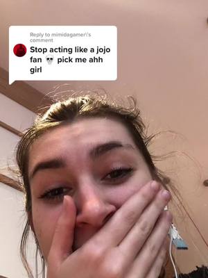 A post by @polina_reff on TikTok caption: Reply to @mimidagamer I AM ACTUALLY SHAKING LAUGHING RN !!!!!! #anime #jjba #jojosbizarreadventure