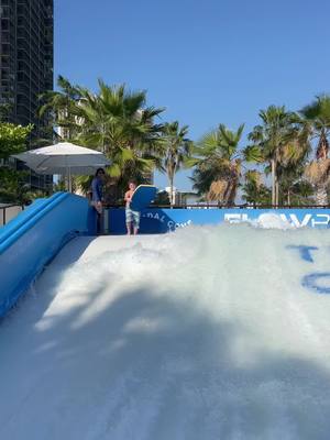 A post by @lbnyfun on TikTok caption: Flowrider!  Very cool time for all! #flowrider #Summer #fun #fyi #fyp #foryou