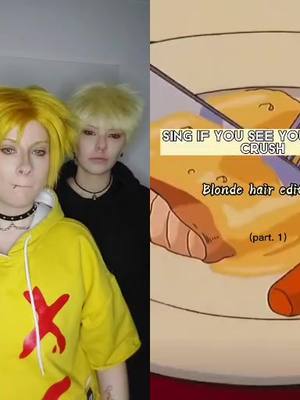 A post by @sparky_cosplayy on TikTok caption: #Duett mit @katsuk1_bakug0_ i guess i love the blonds😅 #bakugou #denki #bakukami #kamibakugo #bakuxdenki #denkikaminari #katsukibakugou #fy #fyp