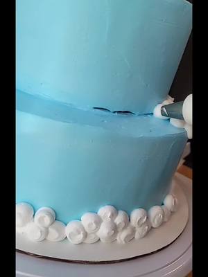 A post by @countrygirl2366 on TikTok caption: cake for a 1st birthday #fondantcakes #cakedecorating #hobbies #stars #clouds