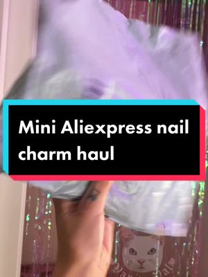 A post by @vanityvalencia on TikTok caption: Mini nail charm haul from Ali #AFairShotWithBlock #nails #nailart #nailhaul #haul #fyp #fypシ #nailbling #nailcharms