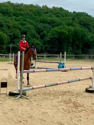 A post by @emma_las_vegas on TikTok caption: Une des seules vidéos que vous verrez de lassou et moi sauter 😅 Quand la cavalière de dressage ce transforme en cavalière de cso 😁#bestpartner #saut #seancedesaut #cavaliere #equitation #pourtoi #fyp #foryou