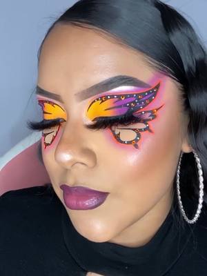 A post by @jglitzzmakeup on TikTok caption: Love all of supporters they are so talented and beautiful!!🦋🔥💜🧡