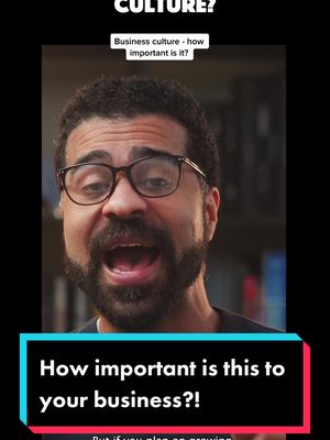 A post by @jlouishardy on TikTok caption: Whether it's just you or 100 employees, your culture is one of the most important aspects of a business.#ecommerce #marketing #entrepreneur #website