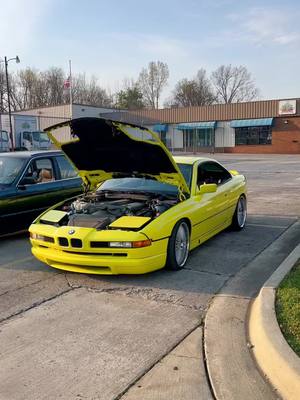 A post by @jamesonlikescars on TikTok caption: Just two broken BMW’s @Kenzi #bmw #car #fyp #e34 #e31 #e34bmw #e34club