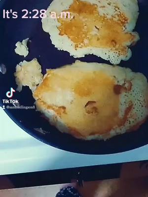 A post by @sammiellingson8 on TikTok caption: is it just me or is my pancake look like a happy little dude... #wtf  #pancakes #ivegotthemunchies