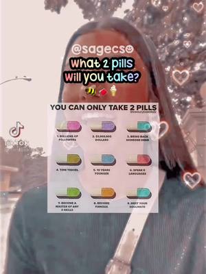 A post by @sagecs on TikTok caption: — I would do 2 and 3 !! 🤝🦕💗 :: @charlidamelio // #emojis #wichpillwouldyoutake #🍦🍦🍦🍦🍦🍦🍦🍦🍦🍦🍦 #sagecs #sagecs🌴🏝 #foryoupage #charlidamelio