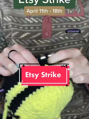 A post by @amis.by.amy on TikTok caption: Let’s talk about the upcoming Etsy Strike #etsy #etsystrike #etsyshop #etsyseller #crochet #SmallBusiness