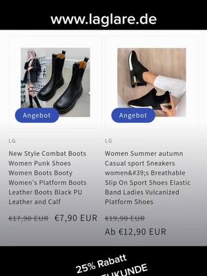 A post by @laglare.de on TikTok caption: #onlineshopping #shoes #code #rabattcode #luxus #geld #beauty #geldverdienen #cosmetik #mode #kleidung #frau #mann #kind #günstig