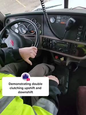 A post by @protruckdriver on TikTok caption: #question from @_professionaltruckdriver #truckstudents #truck #doubleclutch #tuckingskill #cdl #foryoupage #trucklife #truckersoftiktok #truckersoftiktok #cdlstudent #minnesota #truck